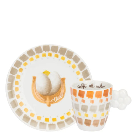 Set 6 Tazzine Espresso con piattino, Tulipani Thun