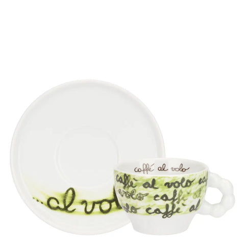 Set 2 Tazze Medie con Piattino, caffè al volo Thun