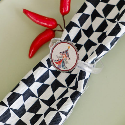 Set di allacciatovaglioli natalizi