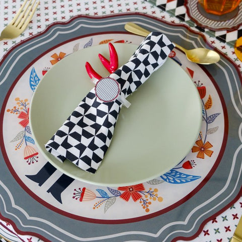 Set di allacciatovaglioli natalizi