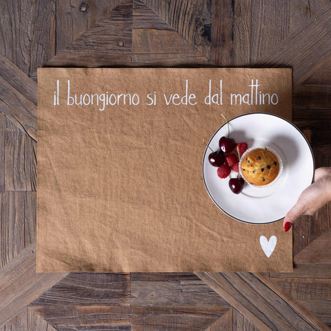 Tovaglietta Il buongiorno si vede dal mattino da Simple Day