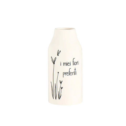Vaso Portafiori in gres I miei fiori preferiti da Simple Day