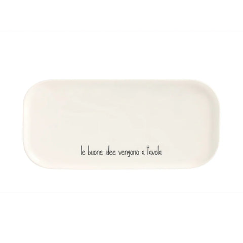 Piatto 31.8 x 15 cm Le buone idee vengono a Tavola Simple Day