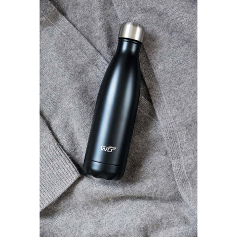 Bottiglia Termica in acciaio Inox doppia parete 500 ml Colore Nero WD