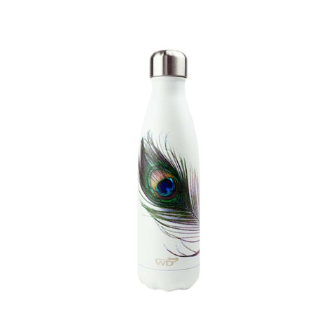 Bottiglia Termica acciaio inox 500 ml decoro pavone WD
