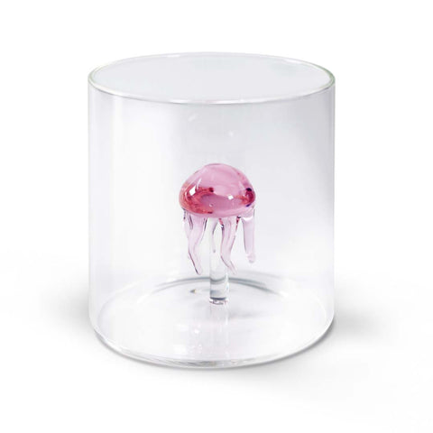 Bicchiere in vetro borosilicato figura Medusa