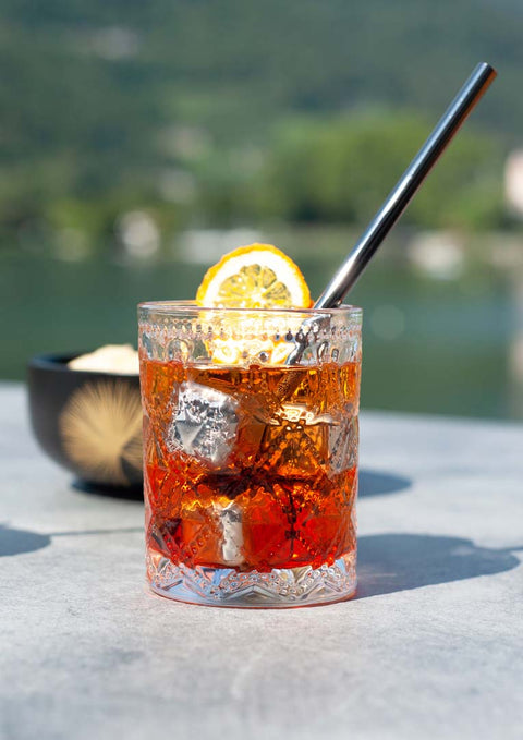 Set 6 cubetti raffredda drink riutilizzabili in Acciaio inox WD