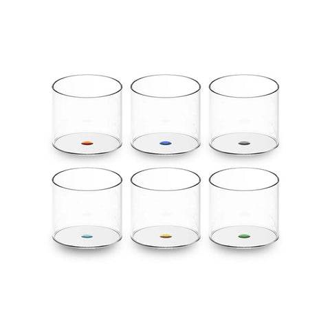 Set 6 bicchieri in vetro borosilicato WD