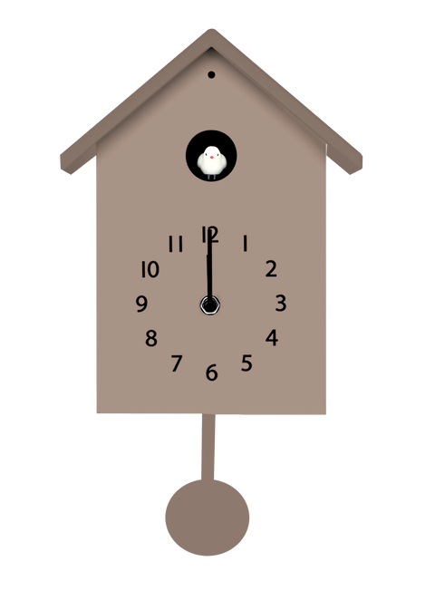 Orologio a cucù colore tortora WD