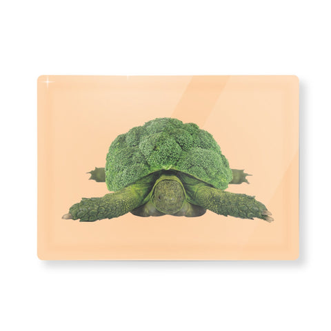 Tagliere in vetro 30x20cm. Decoro cavolfiore. WD