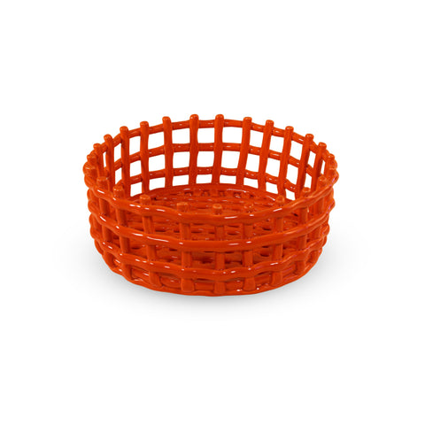 Cestino centrotavola mat. Stoneware Arancio WD