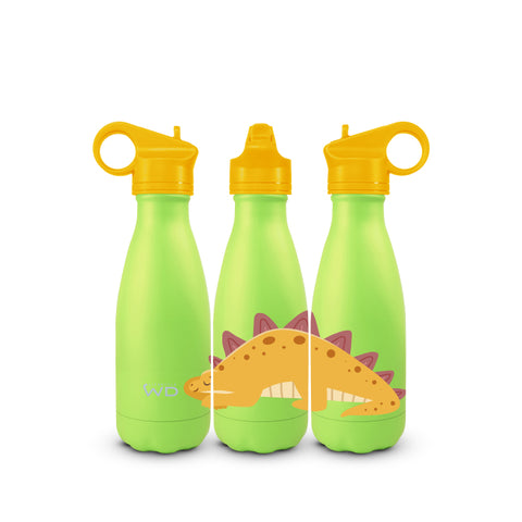 Bottiglia termica in acciao inox.  decoro dinosauro WD