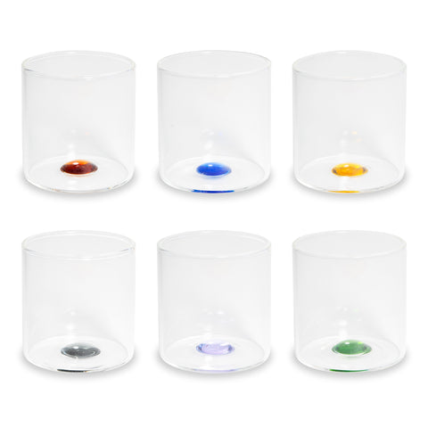 Set 6 bicchierini in vetro borosilicato WD