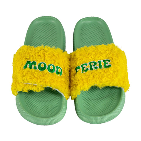 Ciabatte con strap. Decorazione "Mood Ferie". Taglia M/L  WD