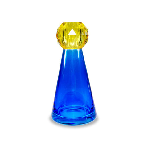 Boccetta in vetro per fragranze. Colore BLU WD