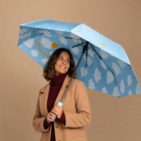 Ombrello con apertura/chiusura automatica. Decoro DANCING IN THE RAIN WD