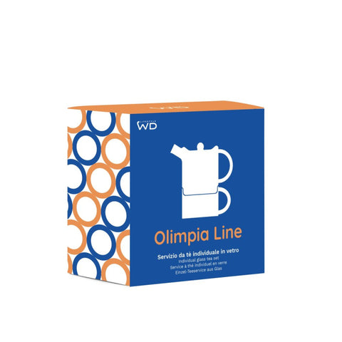 Teiera Tea for one 400 ml. Colore BLU E AMBRA WD
