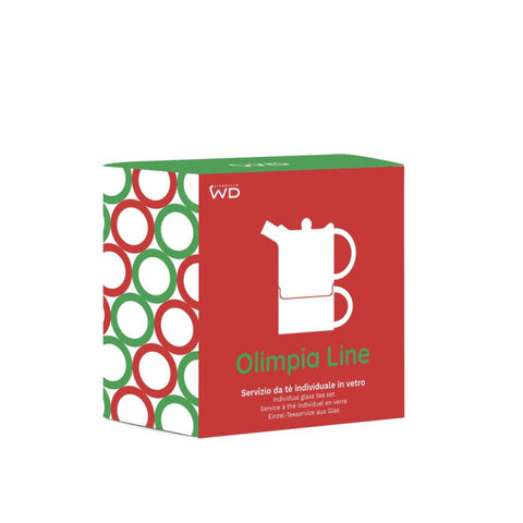 Teiera Tea for one 400 ml. Colore ROSSO E VERDE WD