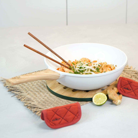 Wok da 28 cm bianco (polare) L'Incredibile Cookut